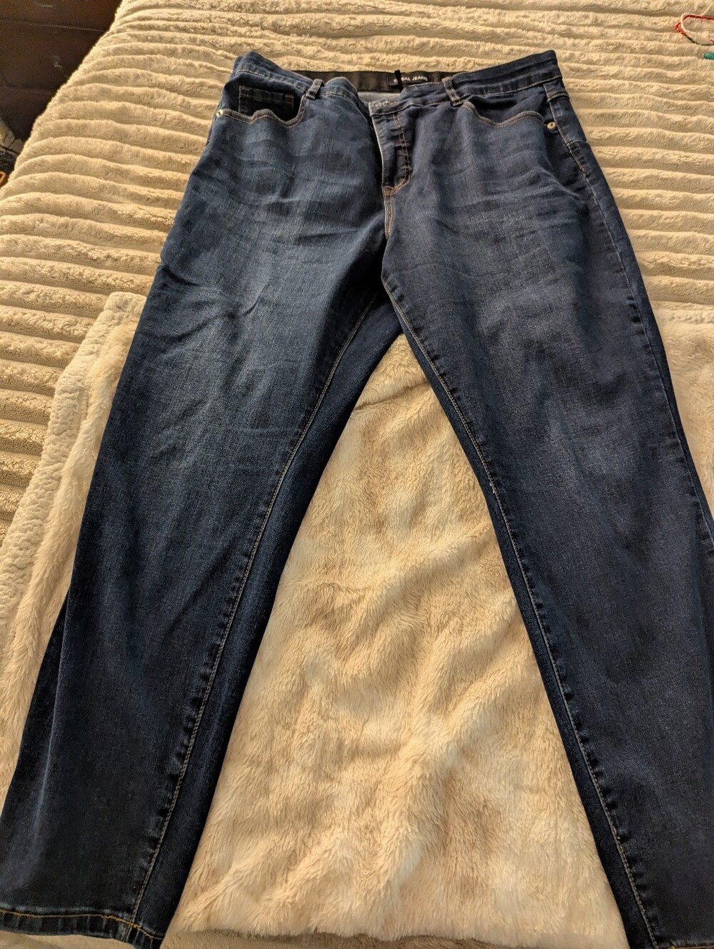 Tribal Dark Blue Ankle & Cropped Jeans